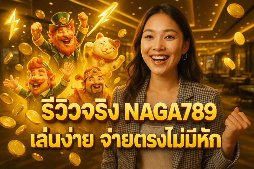 รีวิวจริง NAGA789 เล่นง่าย จ่ายตรงไม่มีหัก