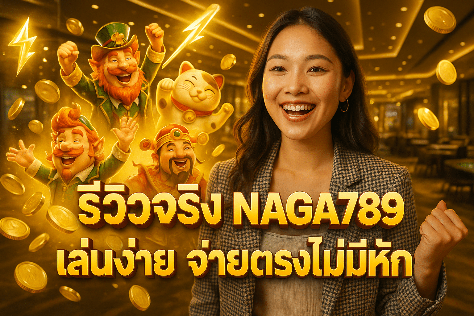 รีวิวจริง NAGA789 เล่นง่าย จ่ายตรงไม่มีหัก